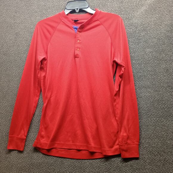 Patagonia Capilene Henley Thermal Base Layer Top Red - Picture 1 of 7